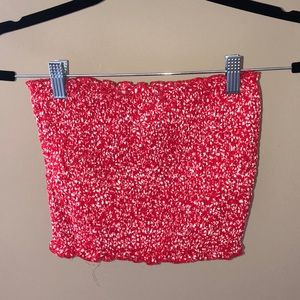 Shein Red Floral Two Piece